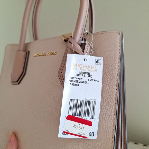 Michael Kors Mercer Median Accordion Messenger Tote  New Without Shoulde… - Picture 2 of 9